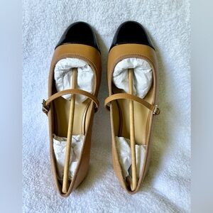 Michael Kors Mae leather ballet flats, size 7